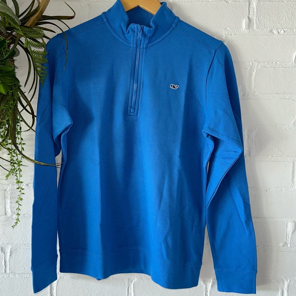 Vineyard Vines Boy’s Broadfield Hull Blue 1/2 Zip Pullover